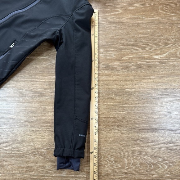 Free Country Women's Small Black Softshell Jacket Hooded Fleece Lined Coat - Picture 8 of 9